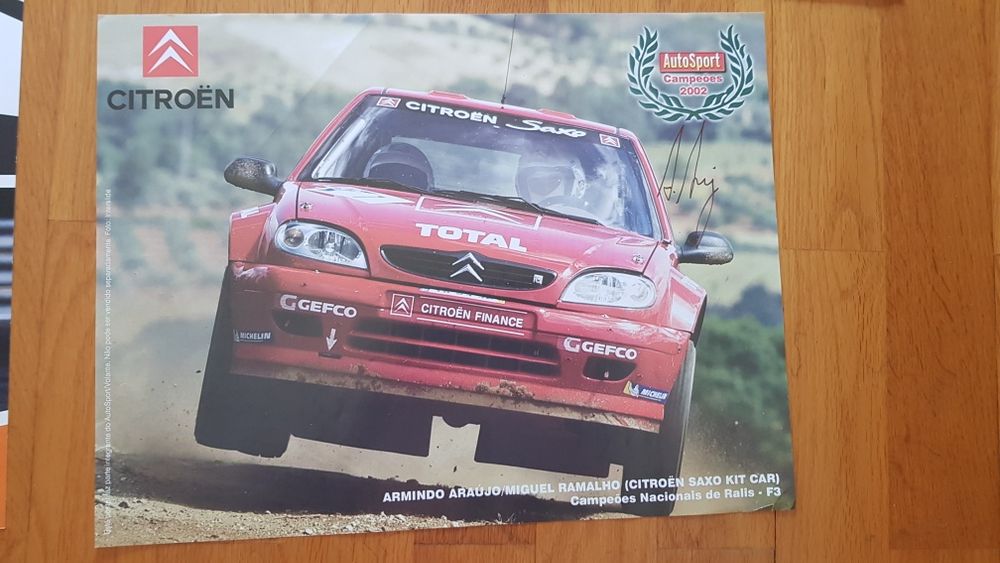 Posters autografados de pilotos Enduro, Moto GP, de Rallies