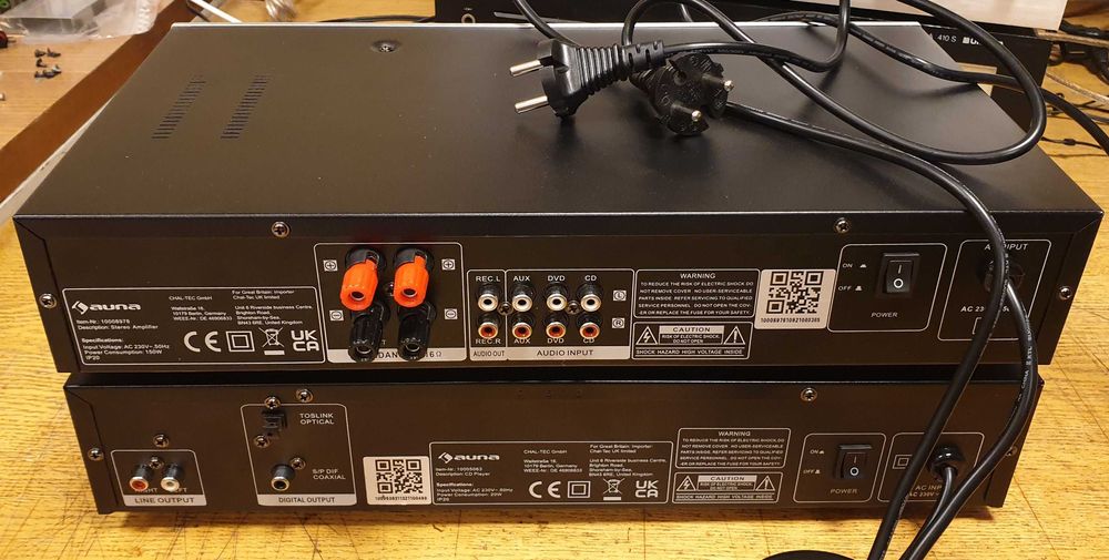 AV2-CD509 czarny player i AV2-CD508BT srebrny wzmacniacz + piloty nowe
