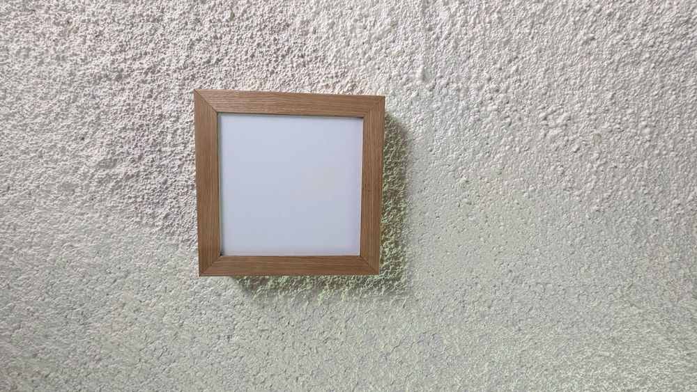 Candeeiro Luminária 63x63cm madeira carvalho OSRAM LEDVANCE sala