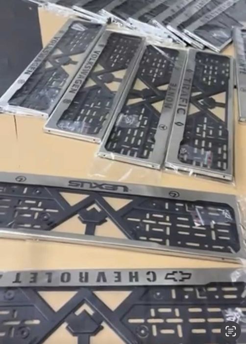 Рамки номера нержавейка Scania Seat Skoda Ssang Yong Subaru Suzuki