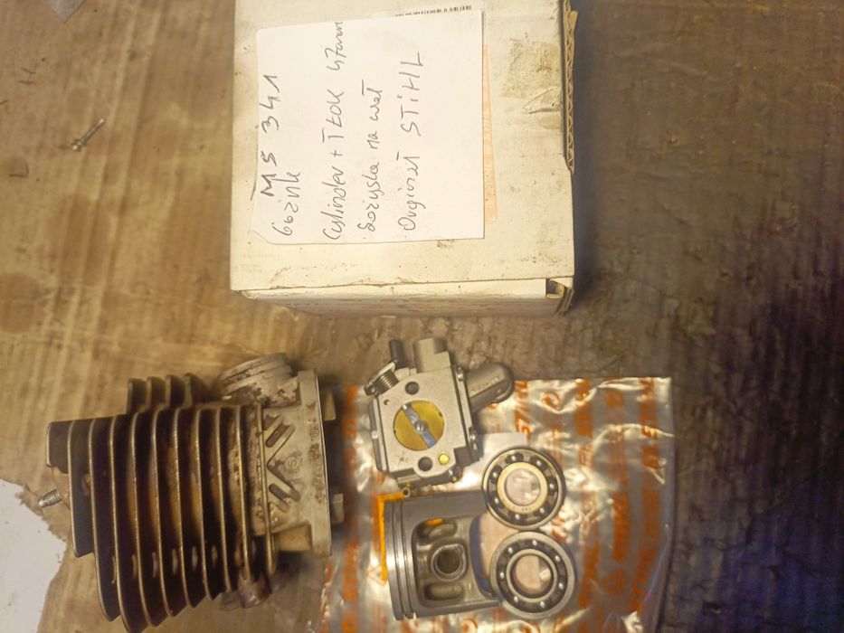 Cylinder tłok gaźnik łożyska Stihl MS 341