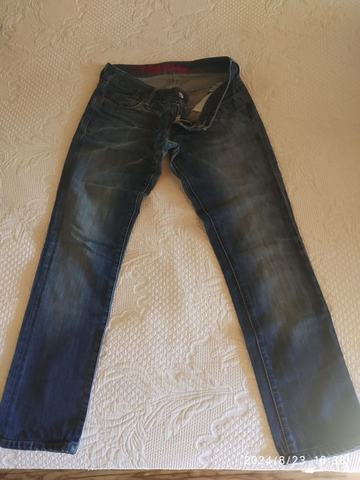 Calças de ganga de cintura baixa