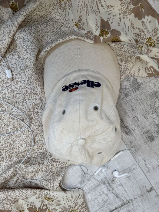 Вінтажна кепка Ellesse молочного кольору, One Size