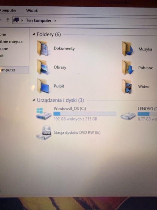 Laptop LENOVO 15.6” windows 8 bardzo dobry stan