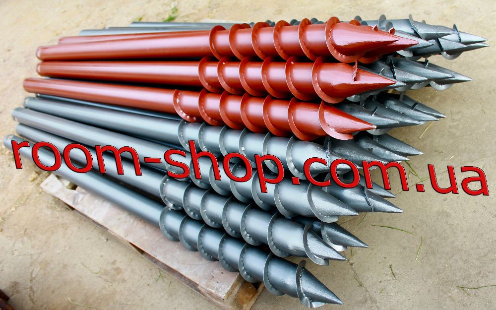 Геошуруп, сваи винтовые, гвинтові палі, монтаж, производство, СКИДКИ