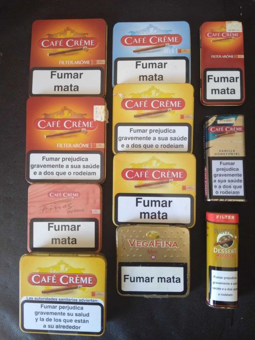 Caixas de Tabaco em Chapa de Várias Marcas.