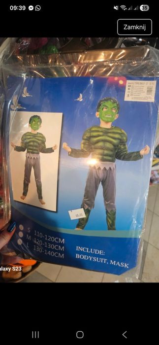 Strój Halk bez maski 120 - 130