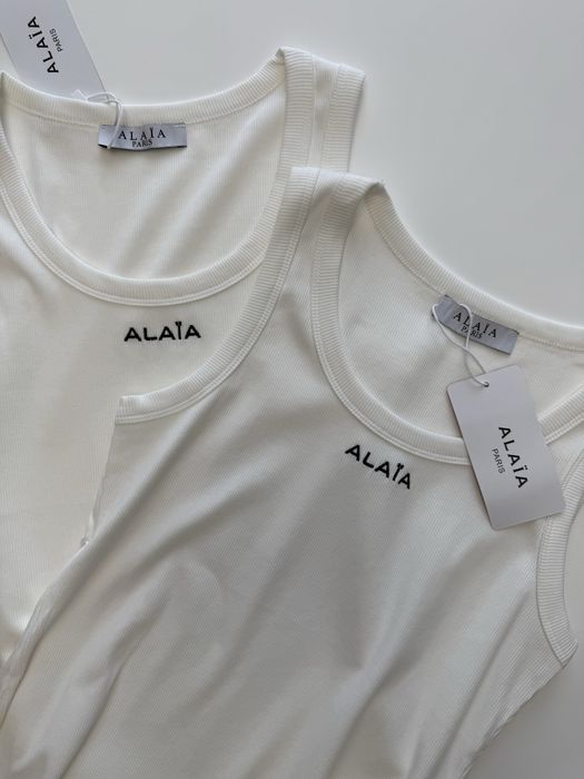 Майка жіноча чорна біла alaia