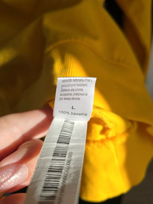 Bluza bawełniana BYTOM r.L unisex żółta damska męska