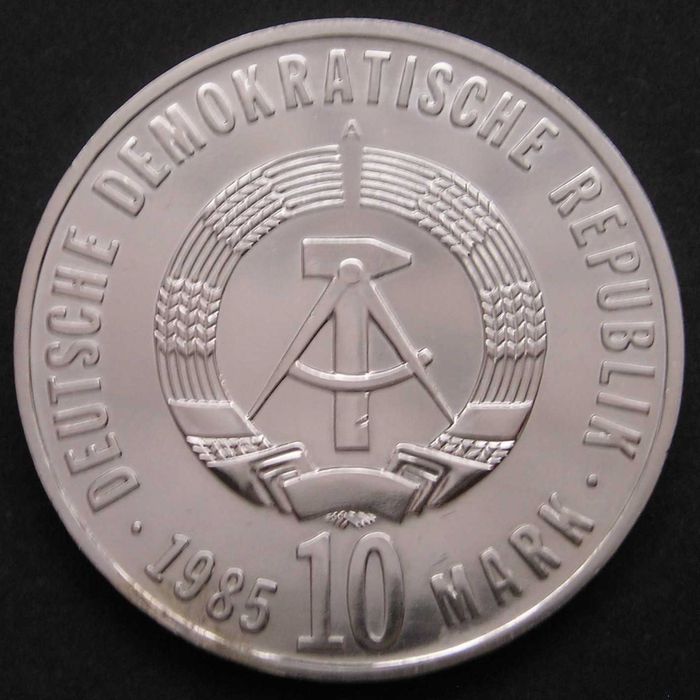 Niemcy DDR NRD 10 marek 1985 - Hitler kaputt 40 lat - stan 2