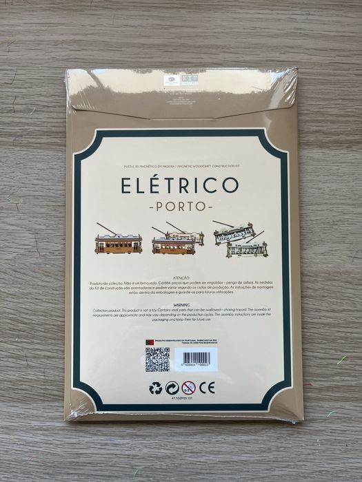 Puzzle 3D magnético em madeira