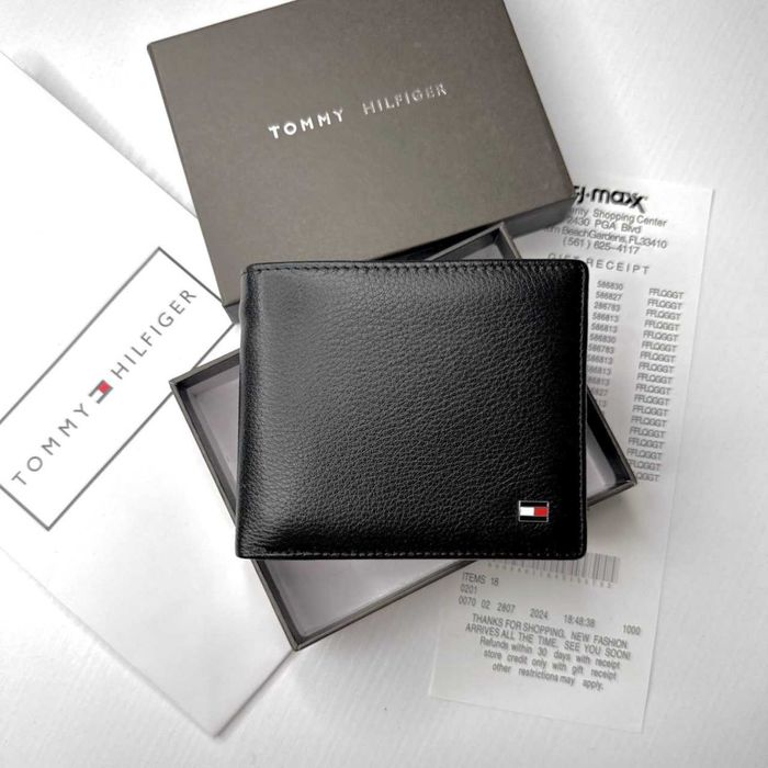 Мужской кошелек с натуральной кожи Tommy Hilfiger