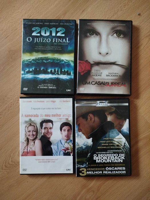 Dvds variados como novos