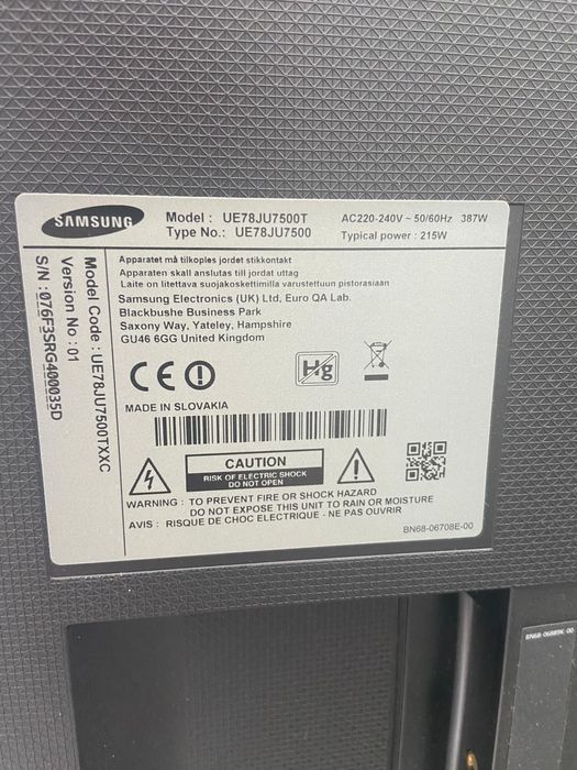 78" JU7500 Curva Smart 4K UHD TV