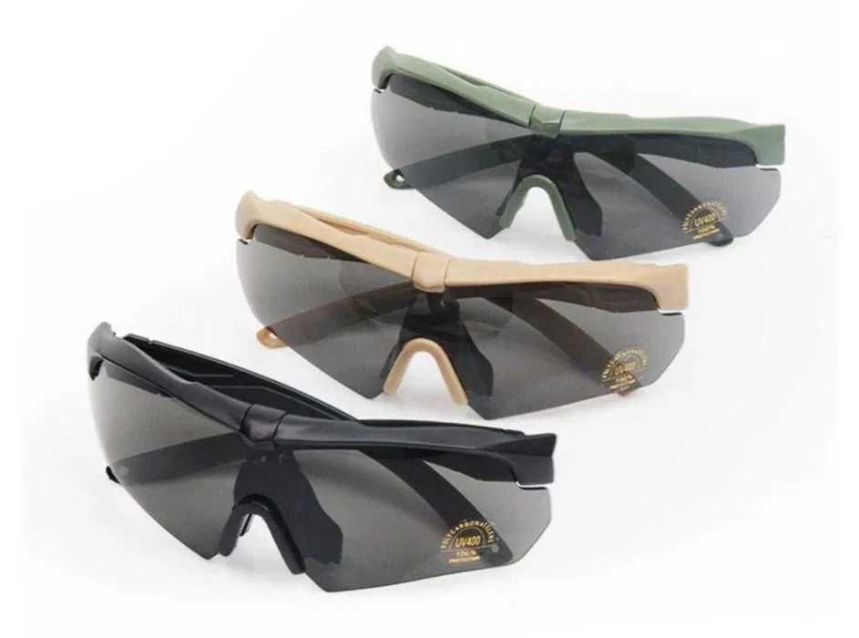 Тактичні захисні окуляри Tactical Series койот, чорні