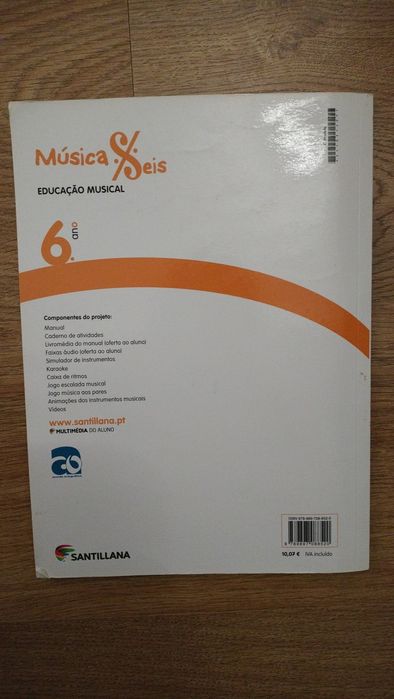 Música Seis -Educação Musical -6º Ano -Caderno de Atividades + Manual