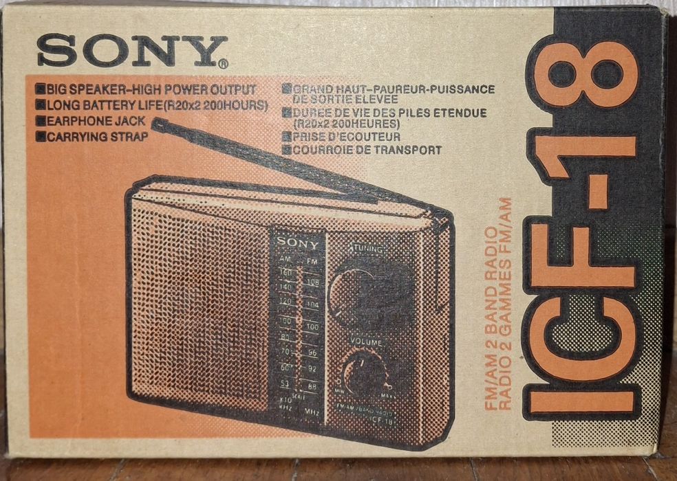 SONY  radio ICF-18