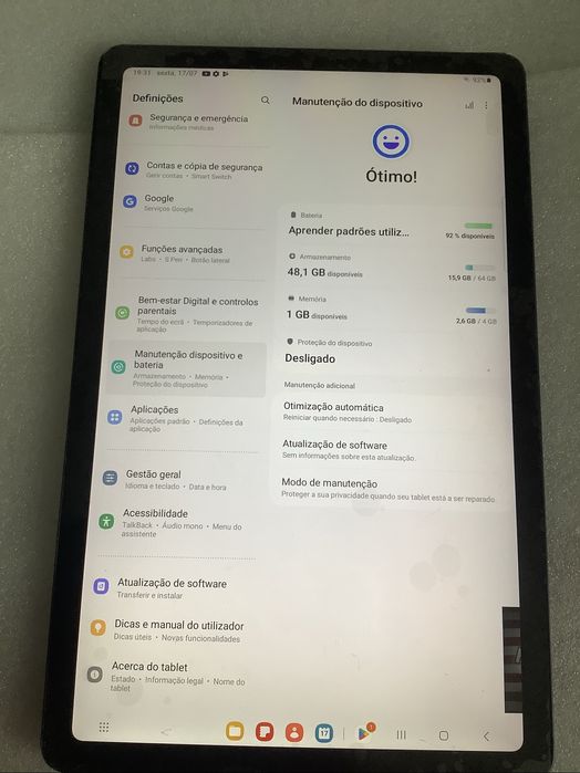 Tablet Samsung Galaxy S6 Lite 2022   SM-P613
