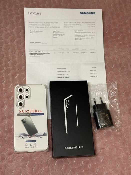 Samsung galaxy s25 ultra 12/512gb Nowy!