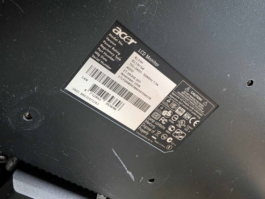 Monitor Acer 23" X233H