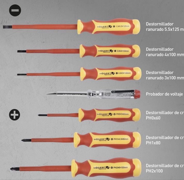 Conjunto de Ferramentas VDE Isoladas 1000V (13 Peças) - Novo/Como Novo