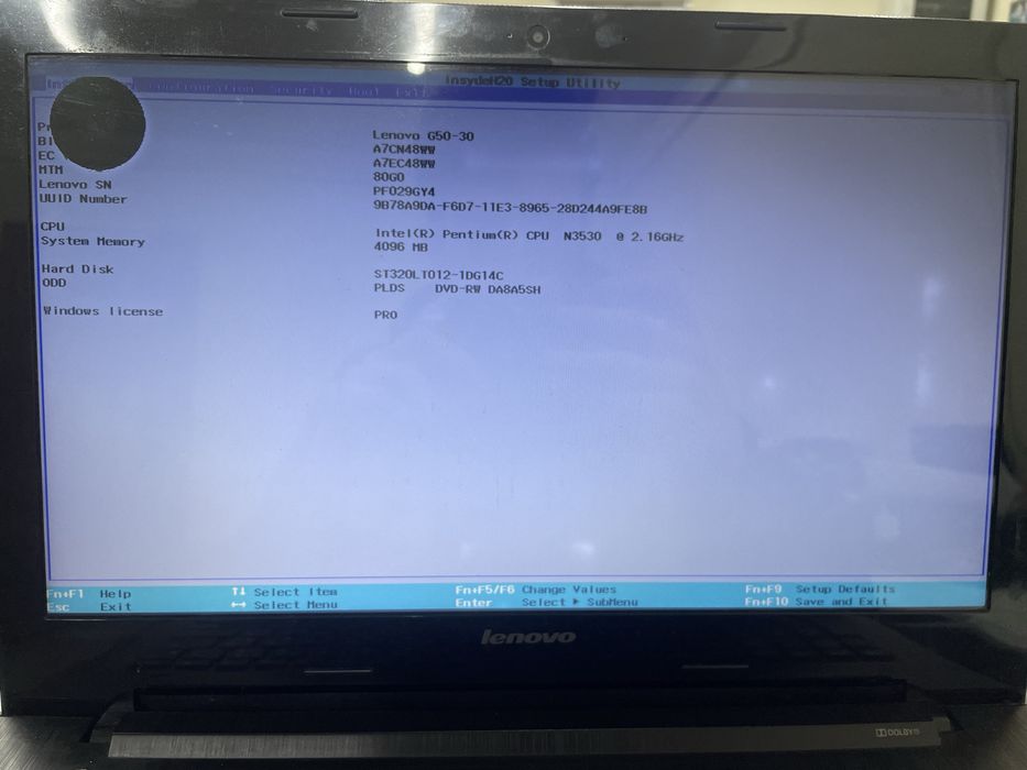 Ноутбук Lenovo G50-30