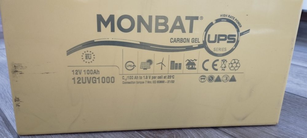 Гелевый аккумулятор Monbat Carbon GEL 12 В 100