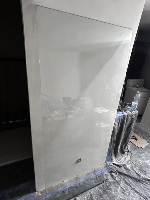 SZYBA PRYSZNICOWE WALK IN, transparentna, szklo hartowane