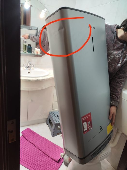 Termoacumulador Ariston Velis Tech Dry Wi-Fi 80L - avariado