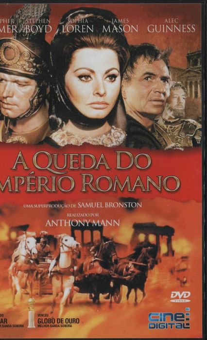 Dvd A Queda do Império Romano - drama histórico - Sophia Loren/ Omar Sharif