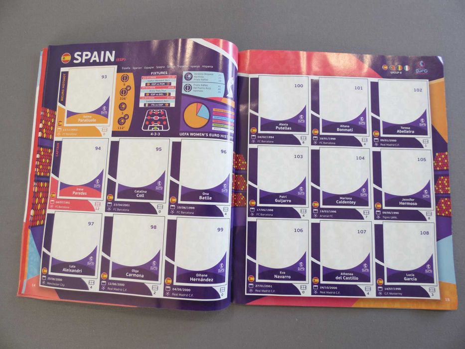 Colecção Completa UEFA Euro 2025 Women Panini