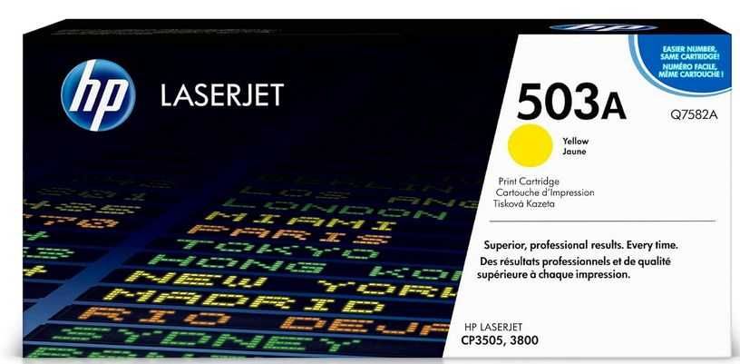 HP 503A (Q7582A) Oryginalny toner żółty HP, hologram
