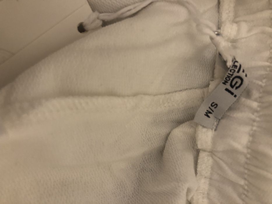 Spodnie megi s/m, białe