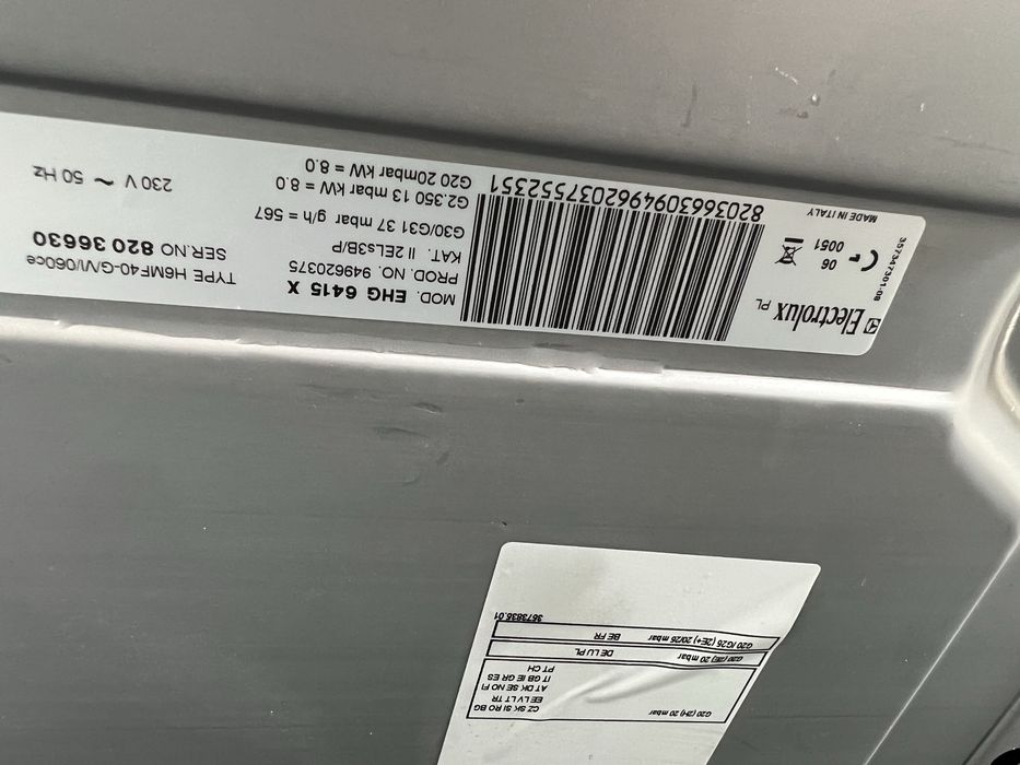 plyta gazowa electrolux