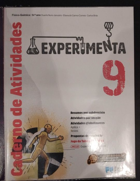 Cadernos de atividades 9ºano físico-química, TIC, geografia e ciências naturais.