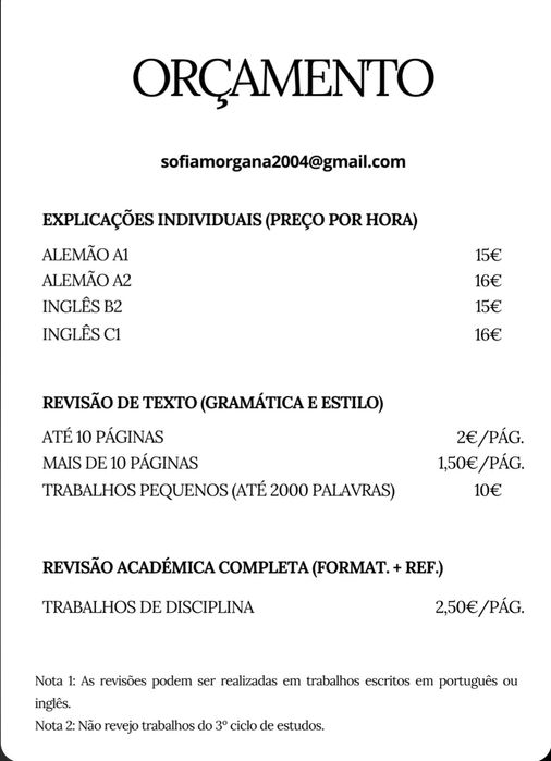 Revisão de Texto | Revisão Académica | Explicações Individuais Online