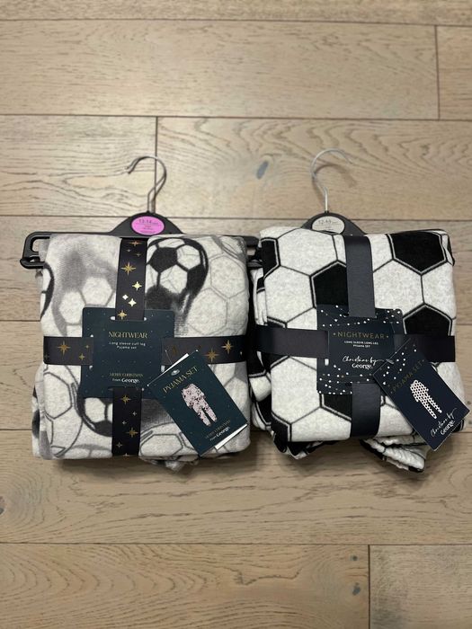 Подарункова флісова піжама George 9/10 11/12 12/13 13/14 футбол пижама