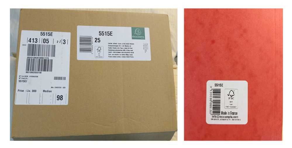 Caixa com 25 capas Exacompta Elba Tam A4 (245)