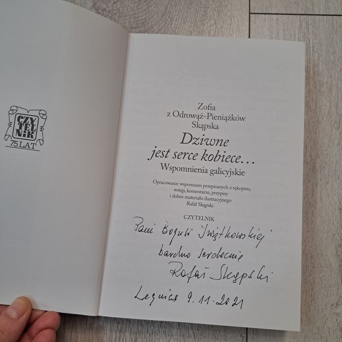 Książka  Dziwne jest serce kobiece  Zofia z Odrowąż-Pieniążków Skąpska