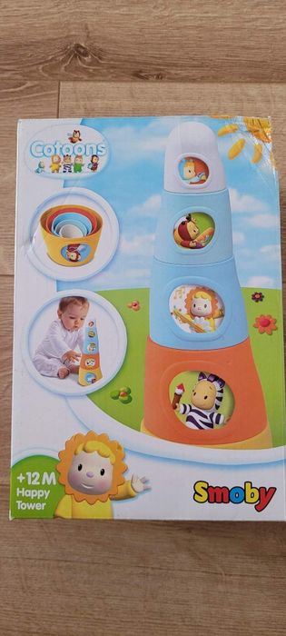Wesoła wieża zabawka układanka kubeczki