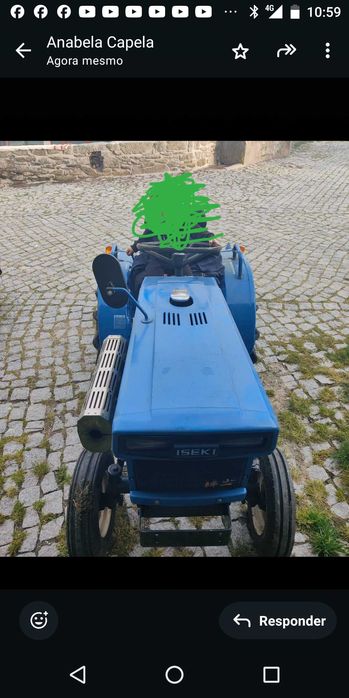 Iseki tx 1000 com fresa semi novo