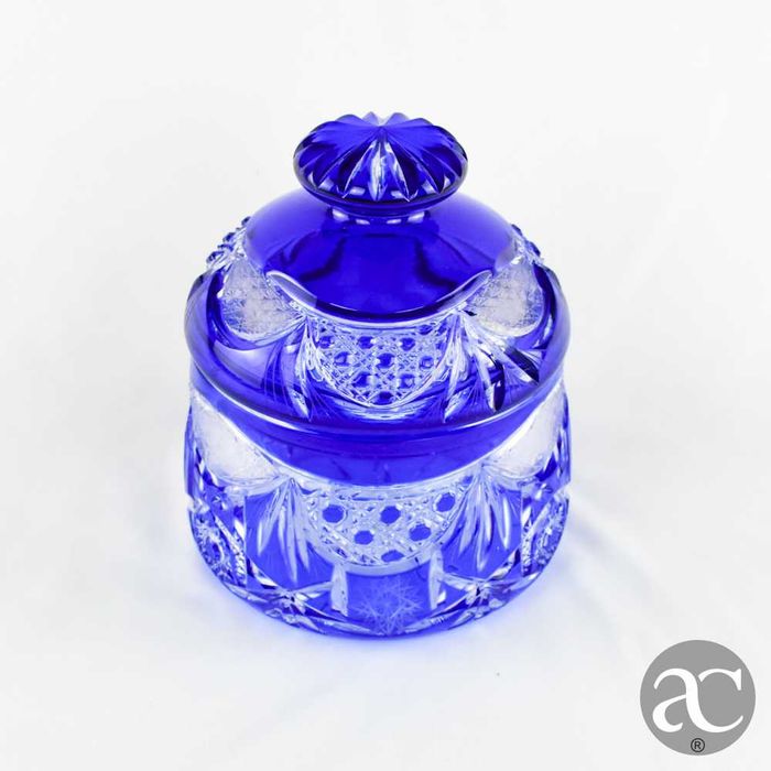 Caixa Bomboneira em cristal Doublé, Val Saint Lambert