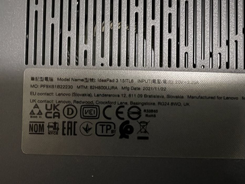 Ноутбук Lenovo IdeaPad 3 15ITL6 / 512 Гб