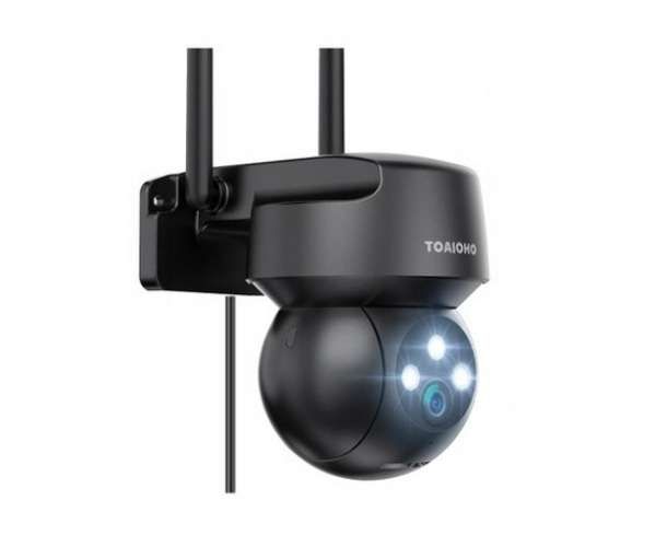 TOAIOHO QB320 – Kamera Zewnętrzna IP WiFi 2K, Kolorowa Wizja Nocna