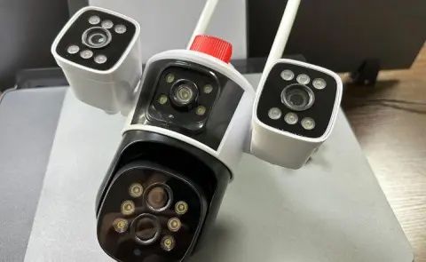 Камера відеоспостереження вулична поворотна 2 камери