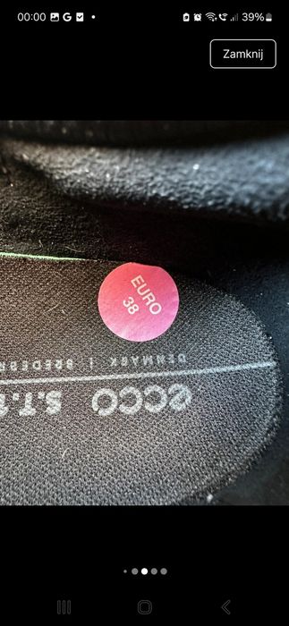 Buty ecco rozmiar 38