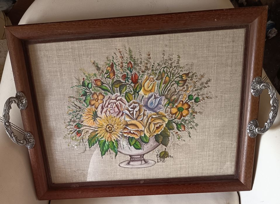 Tabuleiro  floral