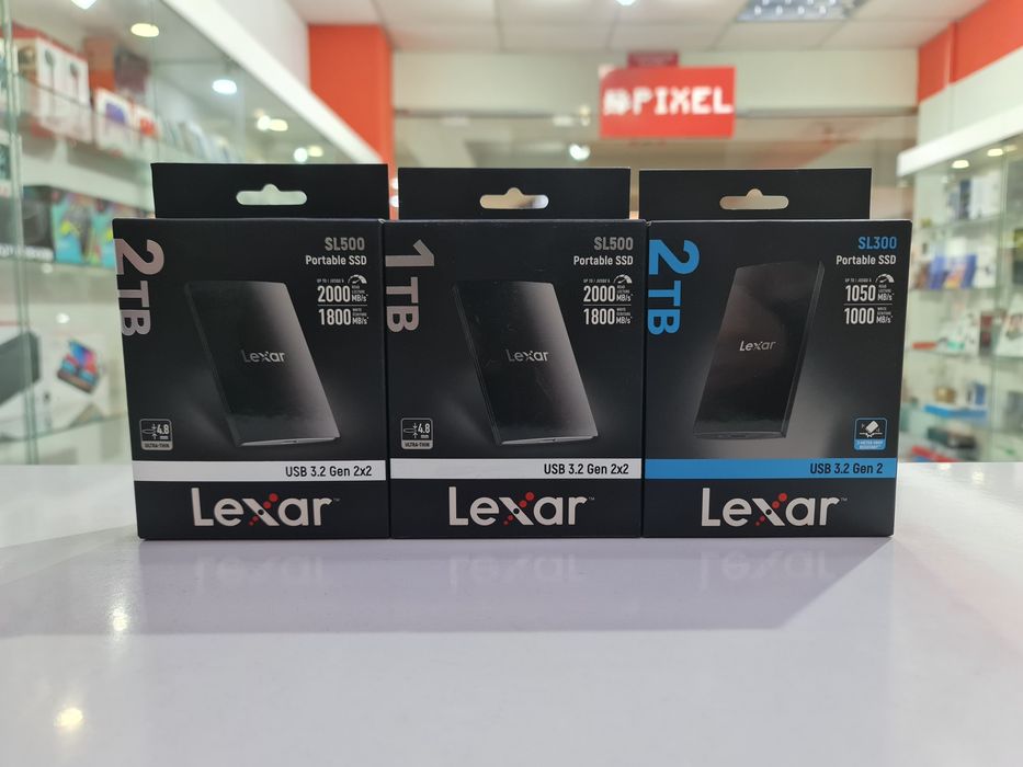 Нові зовнішні SSD Lexar SL300 SL500 1TB 2TB