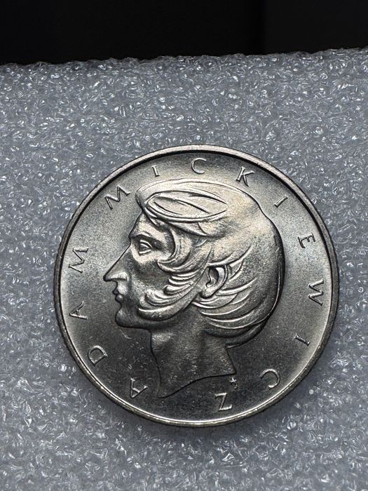 Destrukt PRL 10 zlotych 1975 rok Adam Mickiewicz