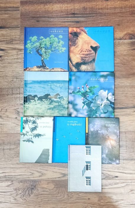 Książki z aforyzmami, aforyzmy, 8 sztuk, piękne fotografie!